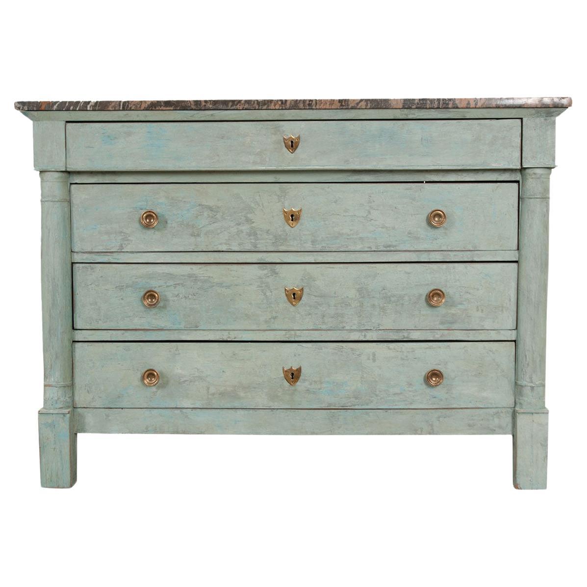French 19th Century Painted Empire Commode