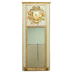 French 19th Century Painted & Gilt Trumeau