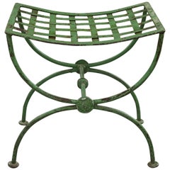 French 19th Century Painted Iron Garden Stool