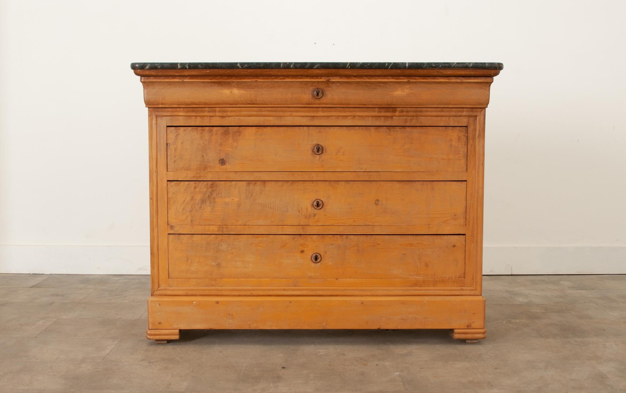 Louis Philippe French 19th Century Painted Louis Phillipe Commode For Sale