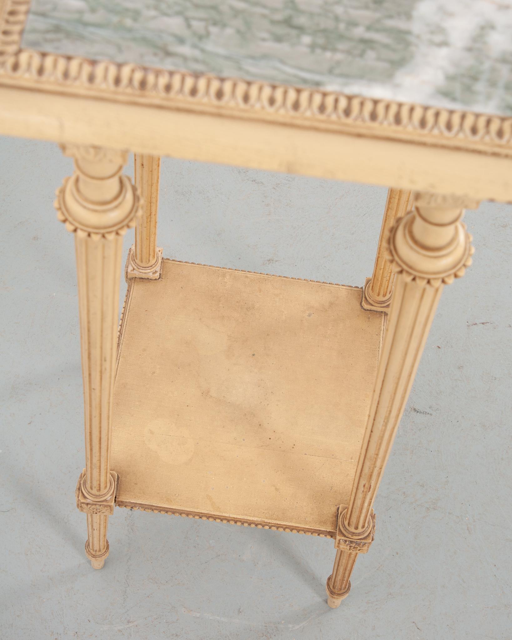 French 19th Century Painted Pedestal Table For Sale 1
