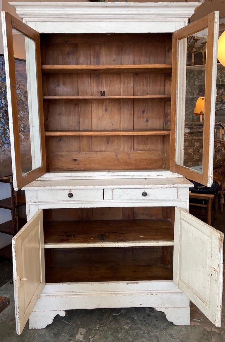 French 19th Century Painted Pine Buffet For Sale at 1stDibs