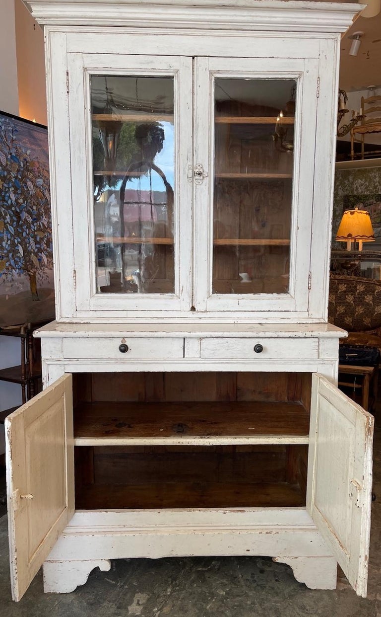 French 19th Century Painted Pine Buffet For Sale at 1stDibs