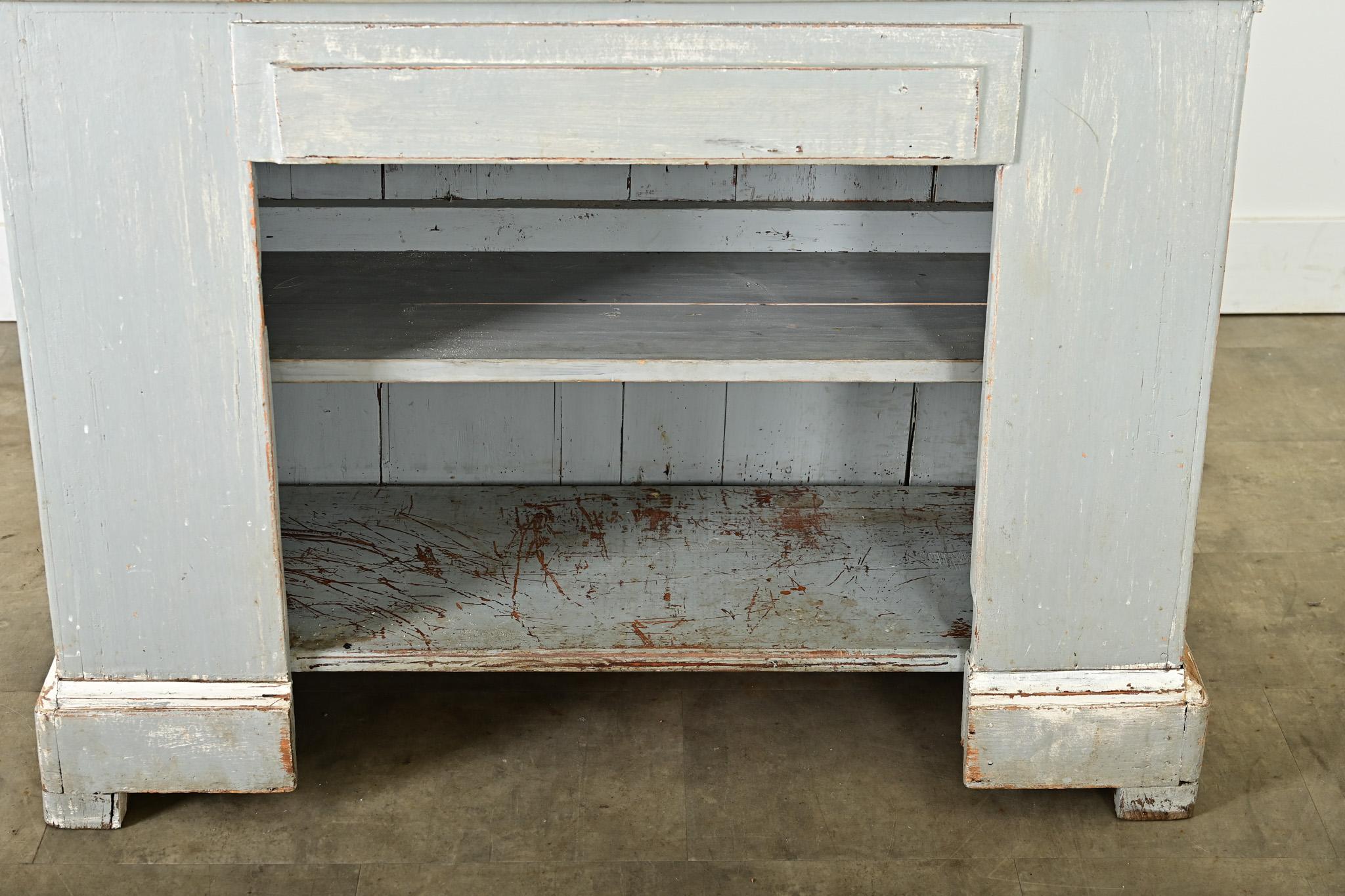 Francese Banco da negozio dipinto francese del XIX secolo in vendita