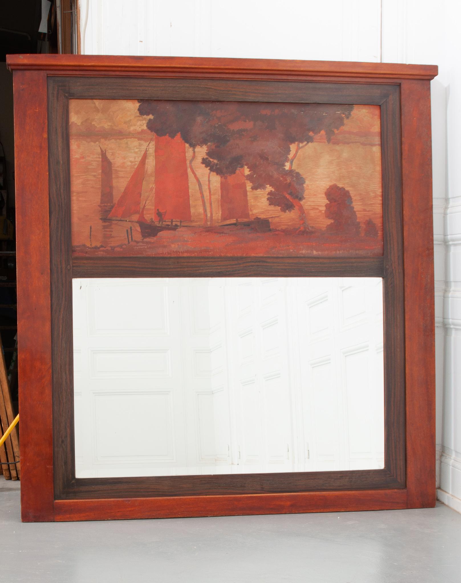Other French, 19th Century Painted Trumeau For Sale