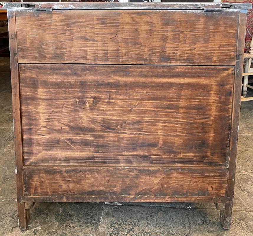 French 19th Century Painted Walnut Buffet with Two Doors and a Top Compartment 3