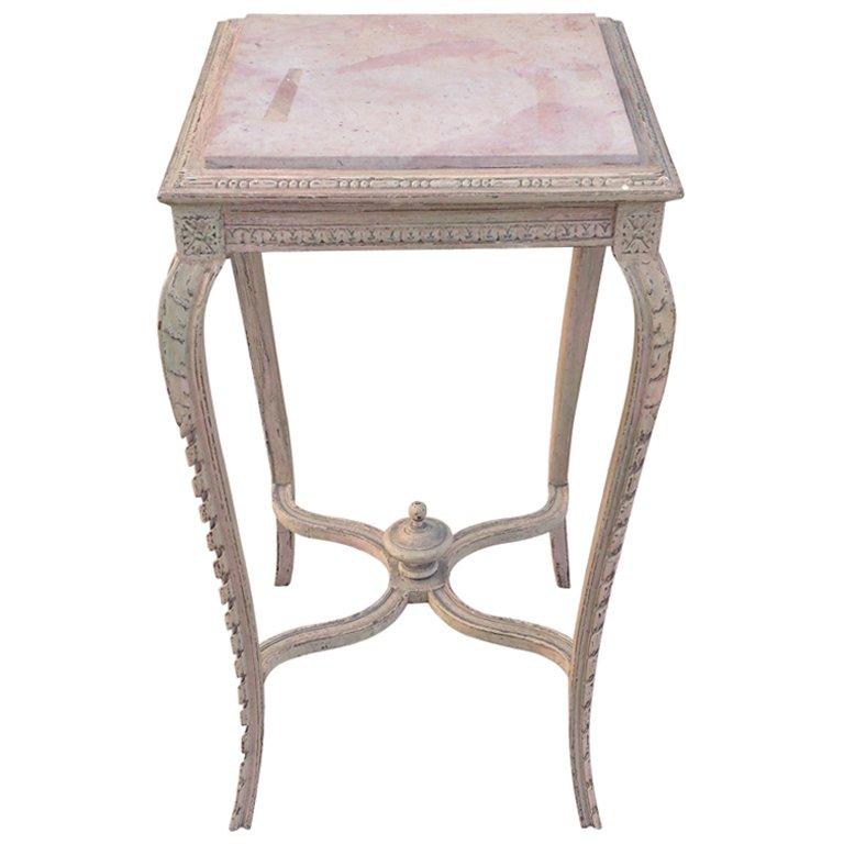 French 19th Century Painted Wine or Lamp Table