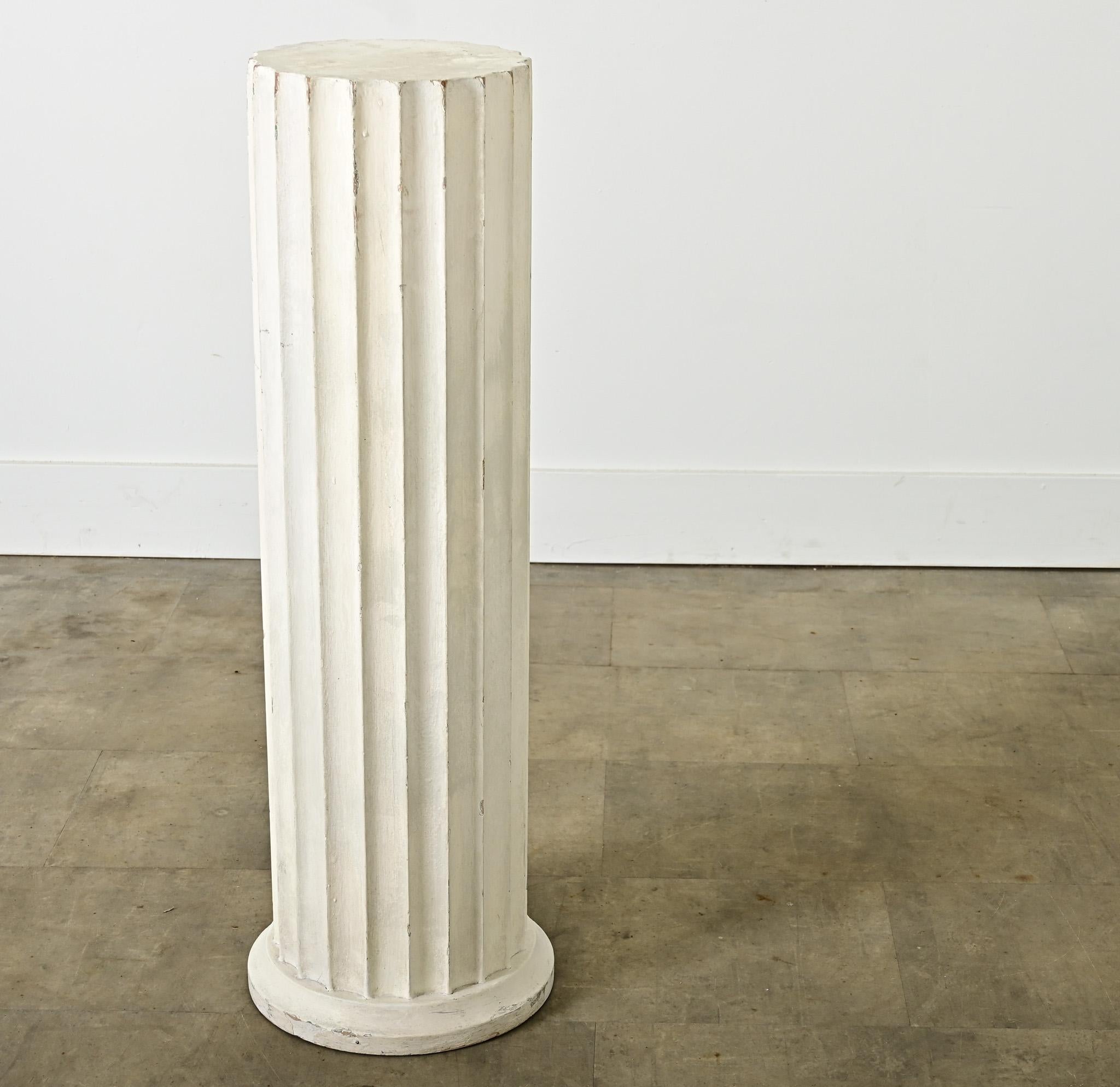 Colonne française en bois peint du 19ème siècle en vente 3