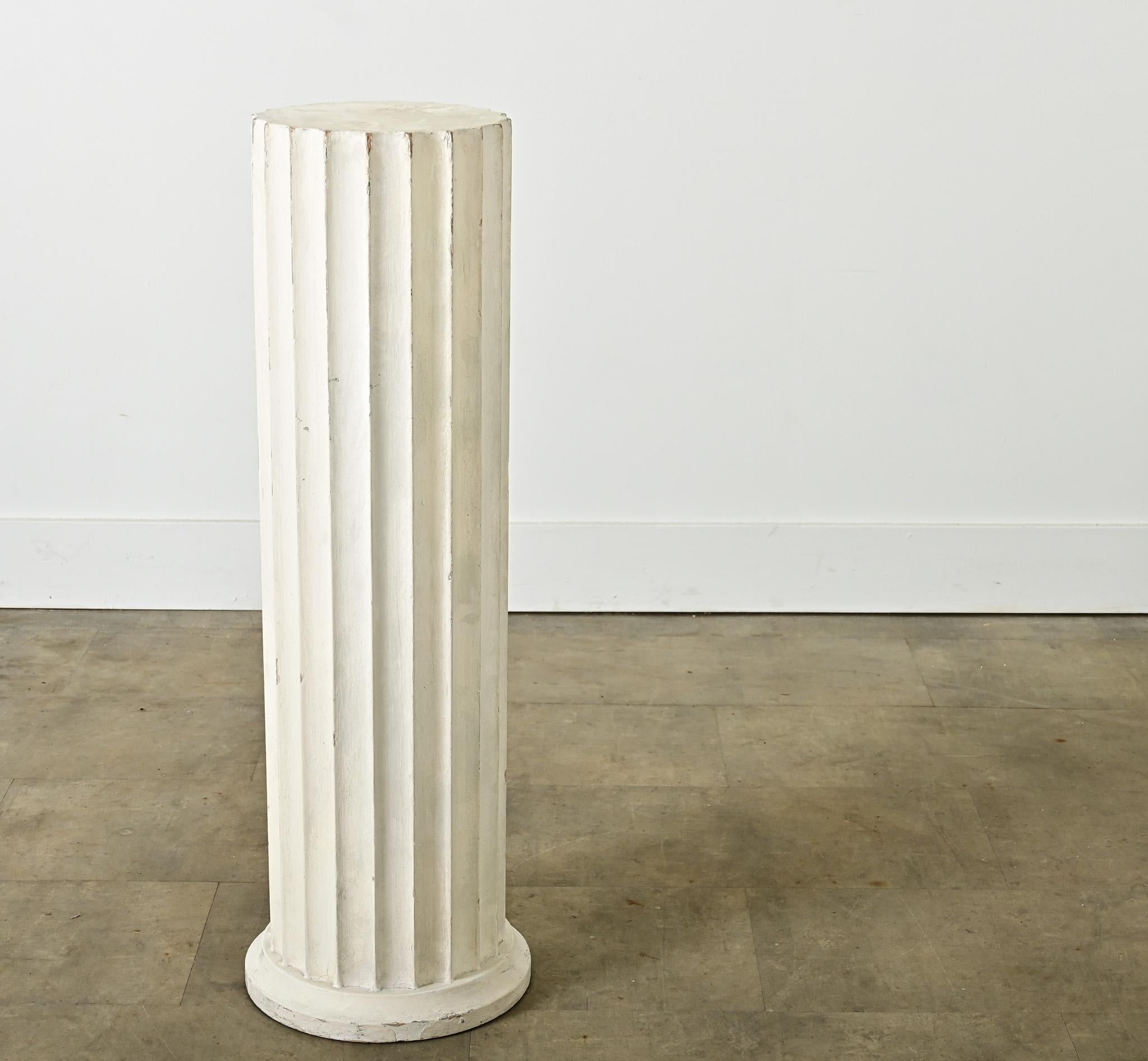 Colonne française en bois peint du 19ème siècle en vente 4