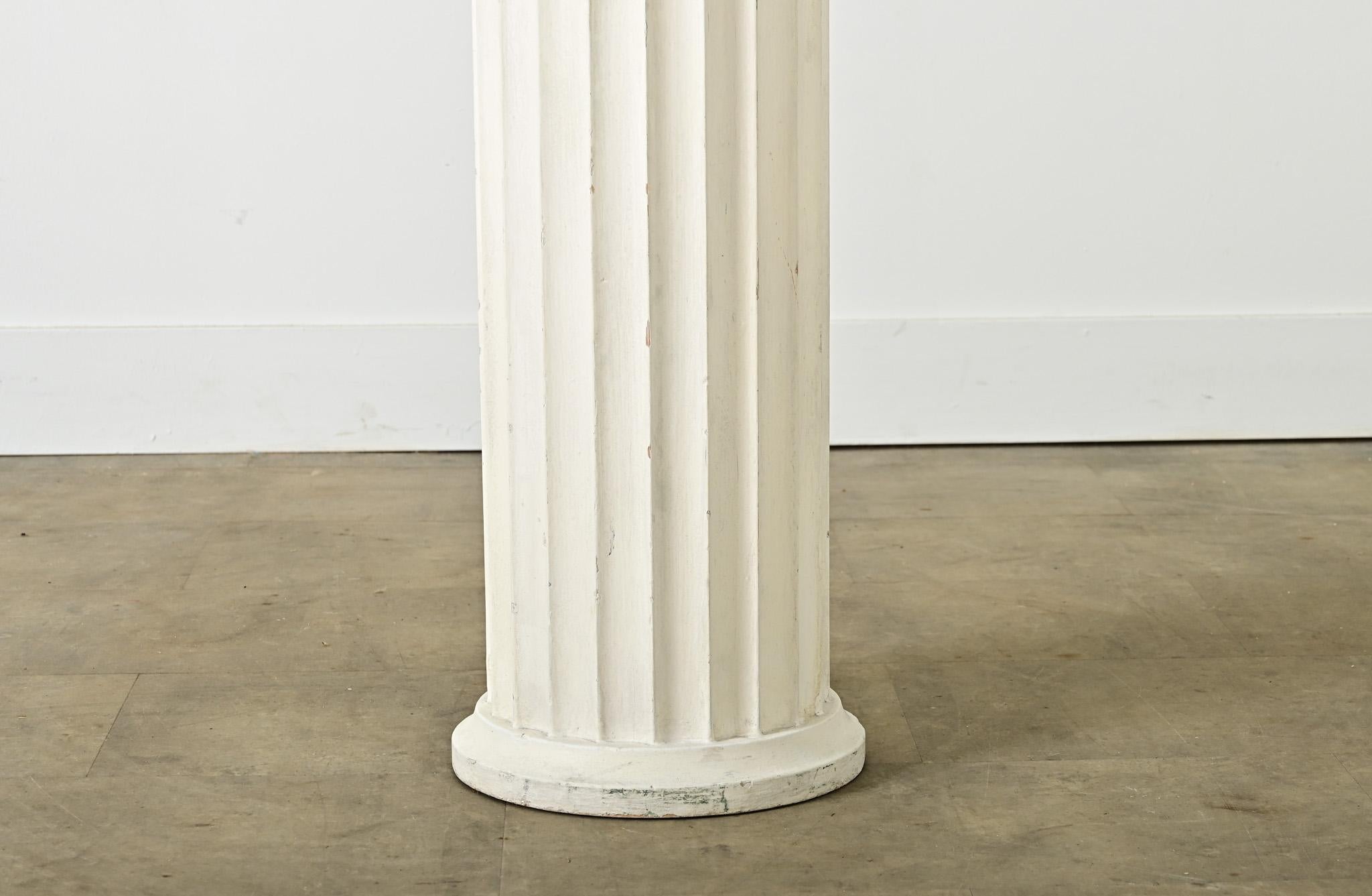 Colonne française en bois peint du 19ème siècle en vente 5