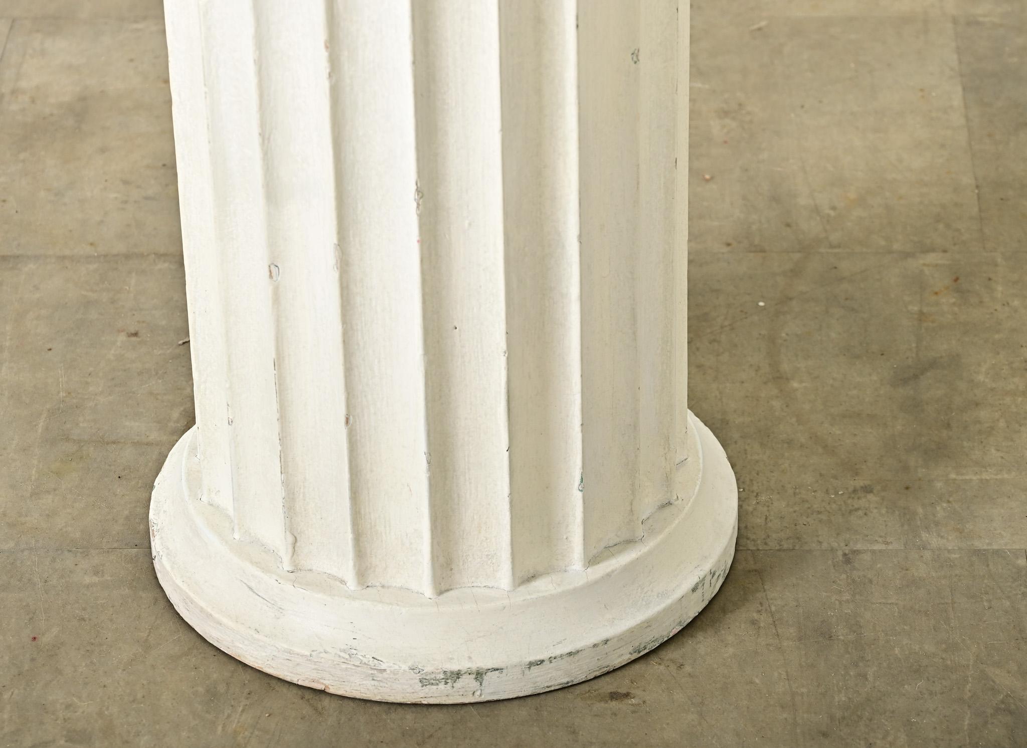 Colonne française en bois peint du 19ème siècle en vente 6
