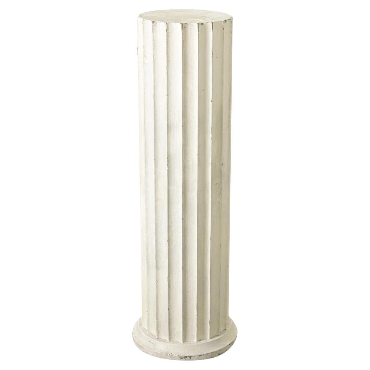 French 19th Century Painted Wood Column