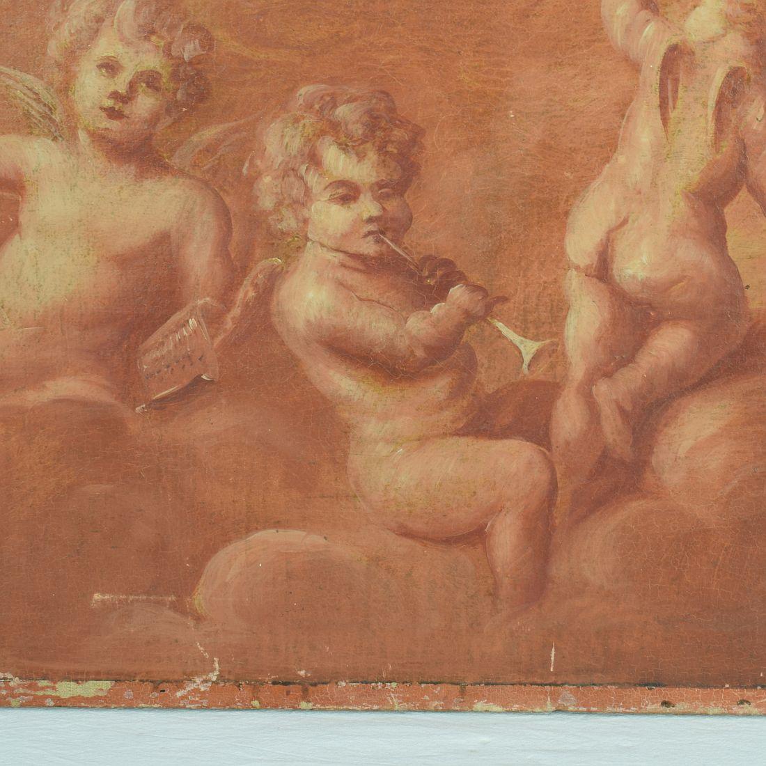 French 19th Century Painting with Cherubs / Angels 1