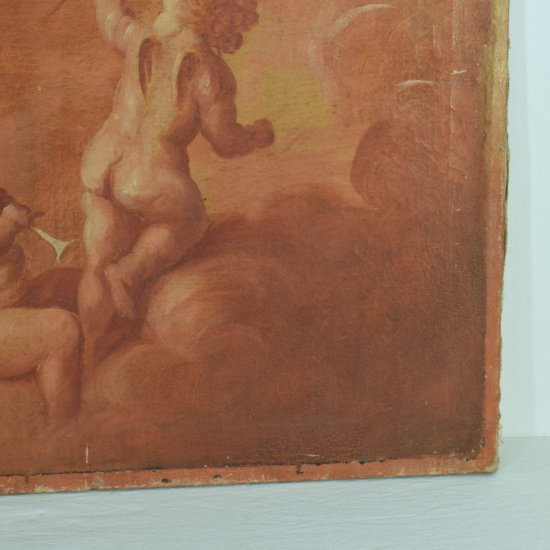 French 19th Century Painting with Cherubs / Angels 2