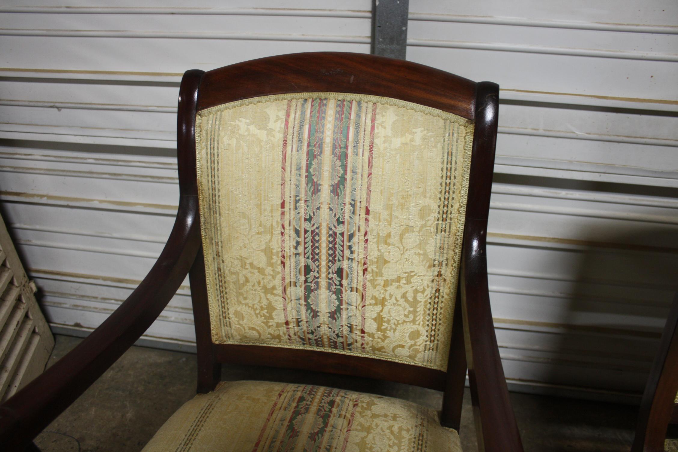 Restauration French 19th Century Pair of Armchairs For Sale