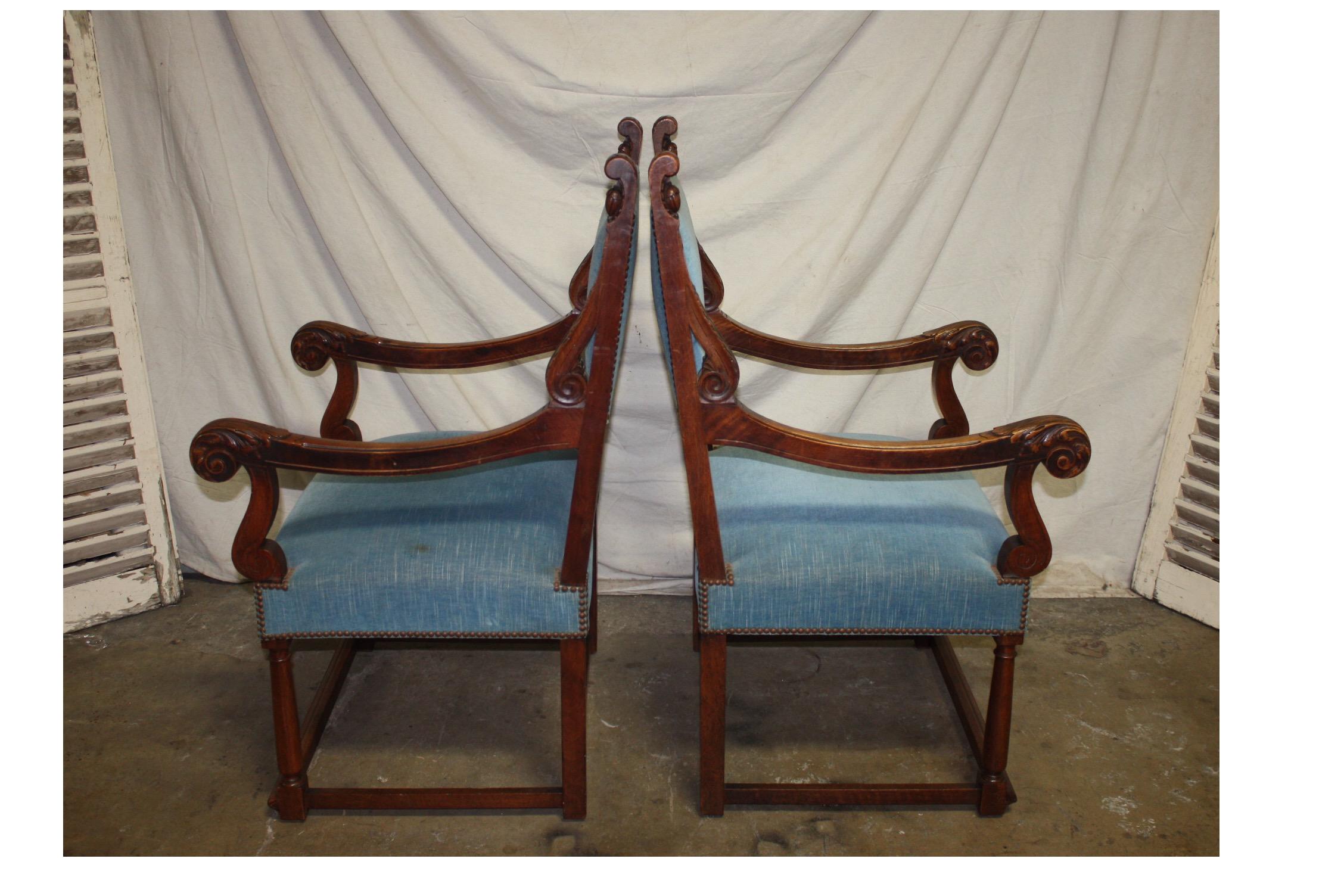 French, 19th Century Pair of Armchairs 3