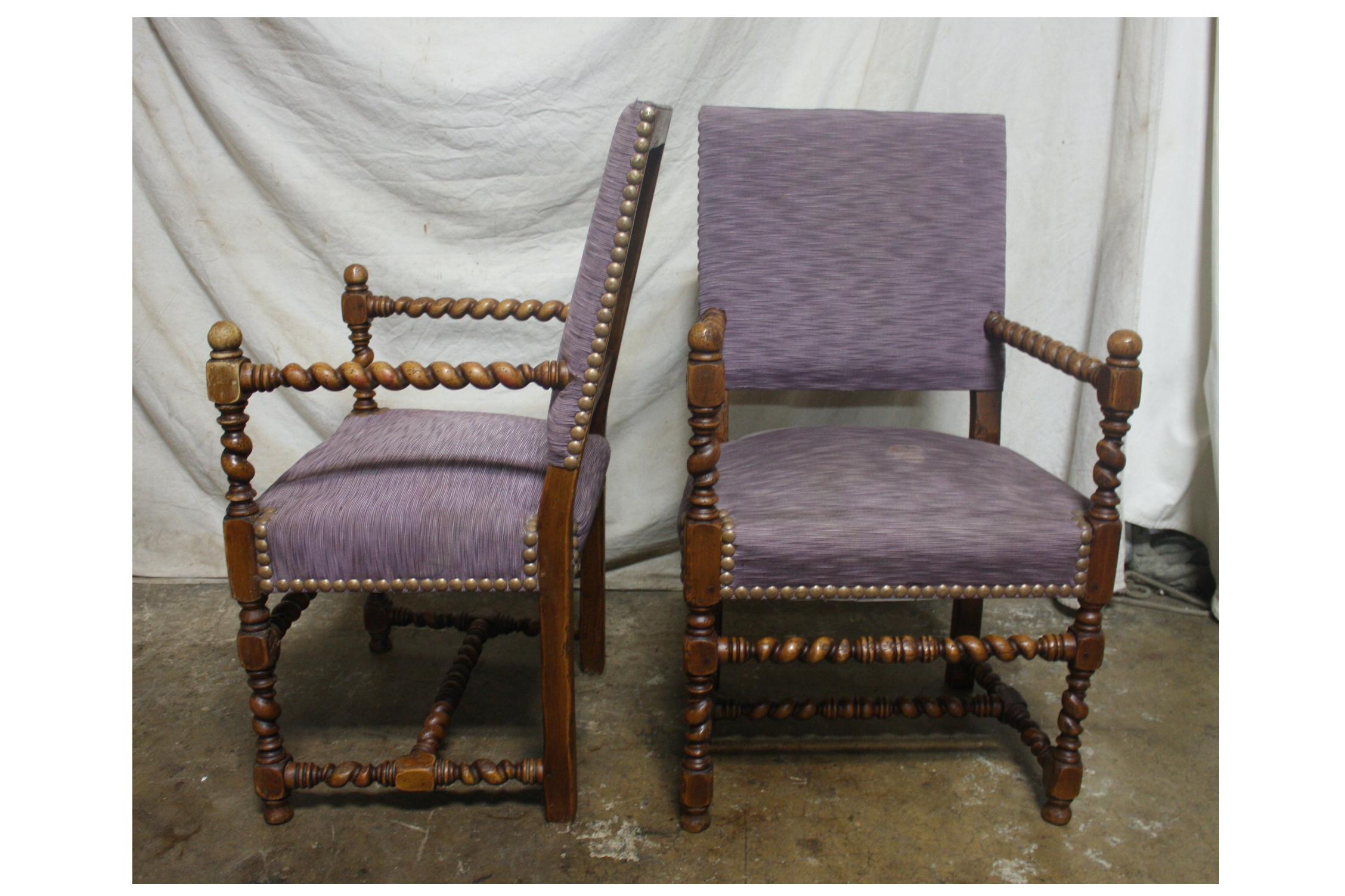French 19th Century Pair of Armchairs For Sale 1