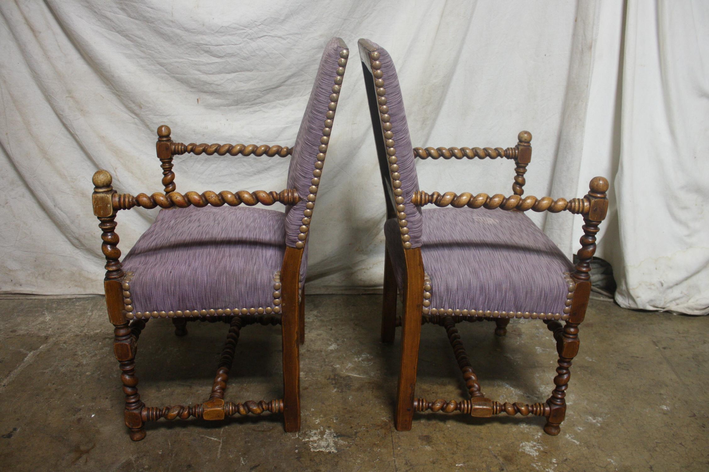 French 19th Century Pair of Armchairs For Sale 2