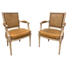 French 19th Century Pair of Armchairs signed Jean Rouel Cannes
