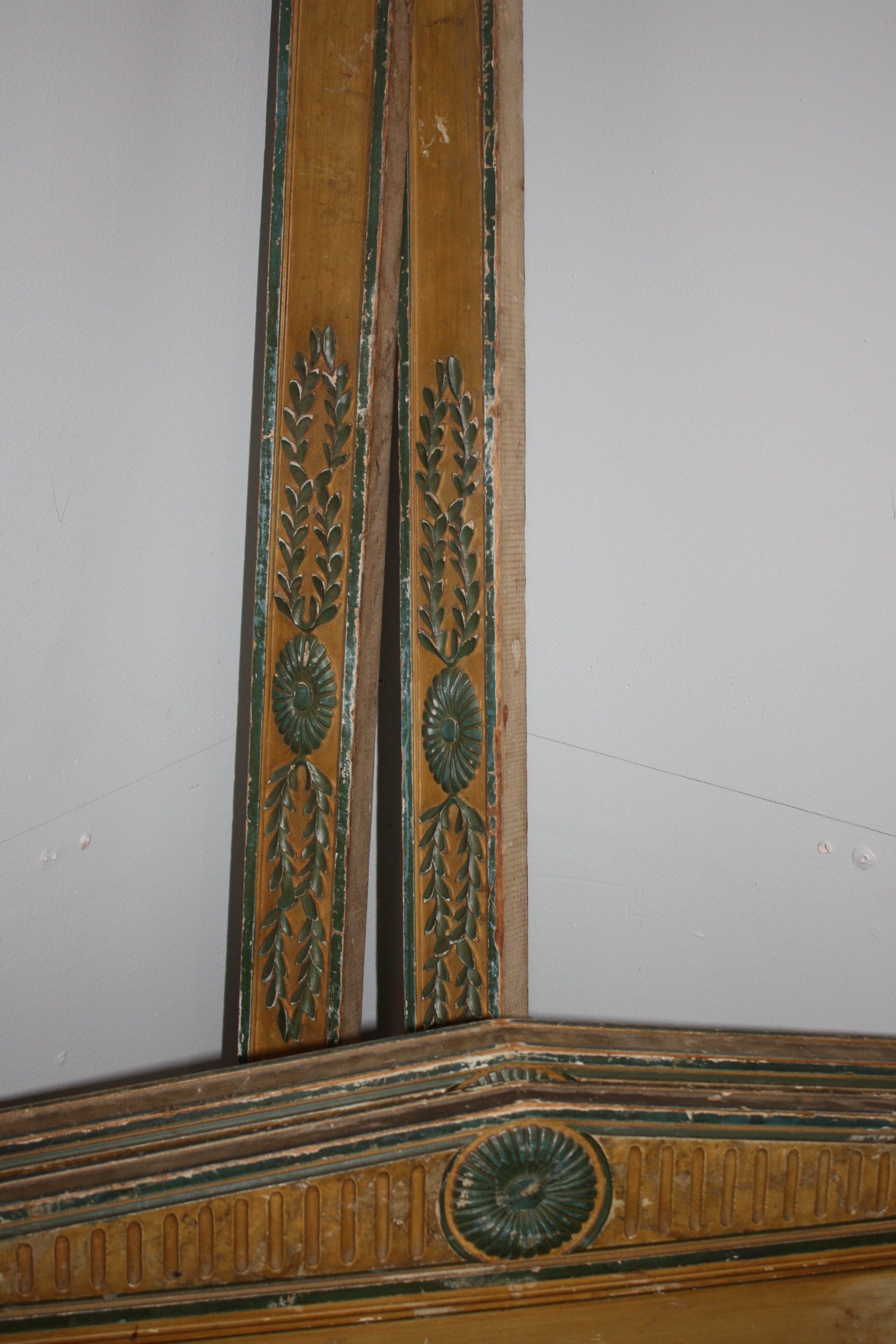 Painted French 19th Century Pair of Beds For Sale