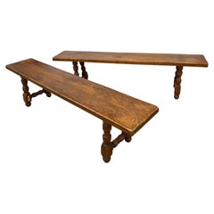 French 19th Century Pair of Benches