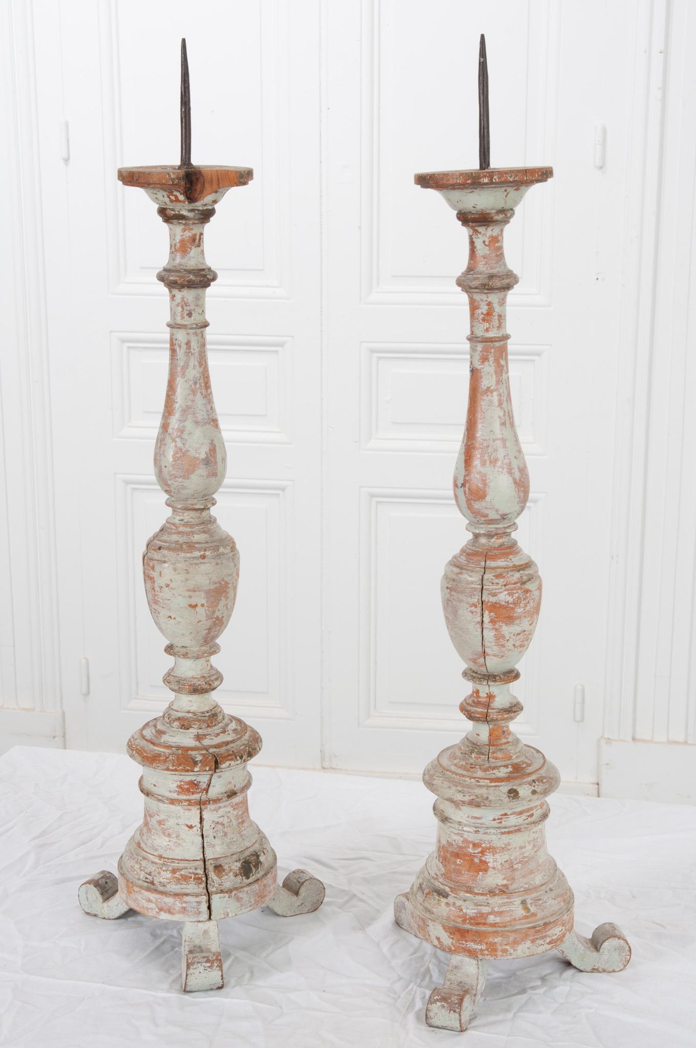 French 19th Century Pair of Candlesticks 2