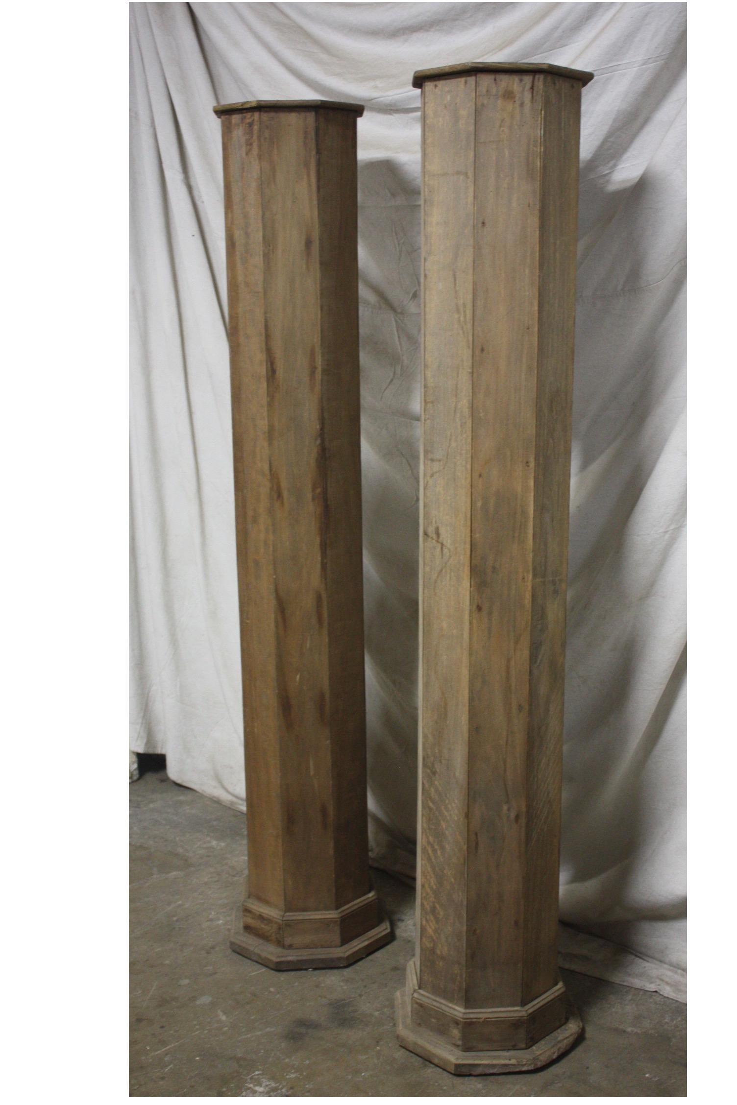 French 19th century pair of columns.