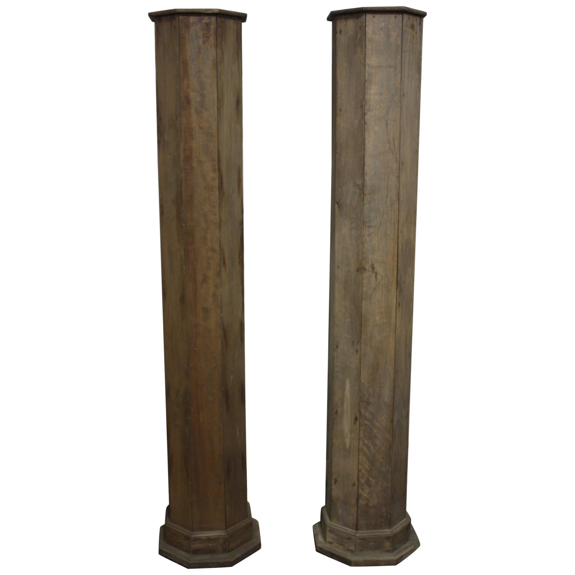 French 19th Century Pair of Columns