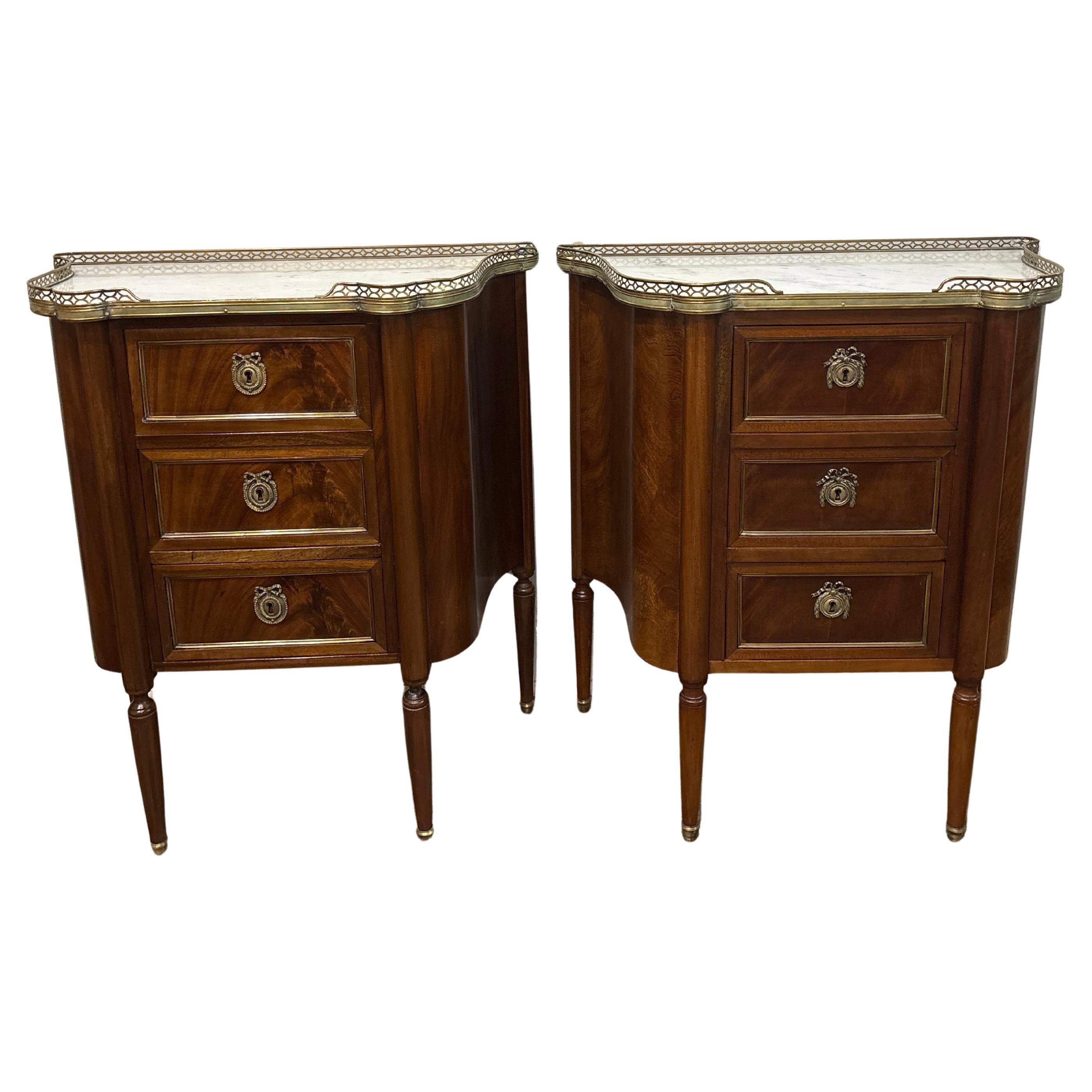 Paire de commodes françaises du 19e siècle