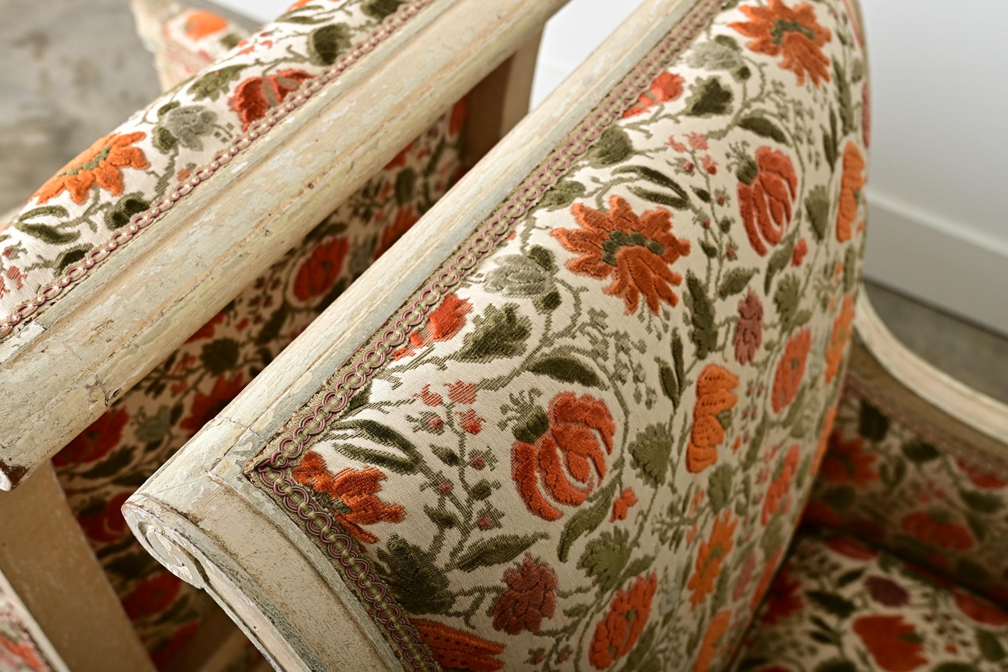 Paire de Bergeres Directoire françaises du 19ème siècle en vente 7