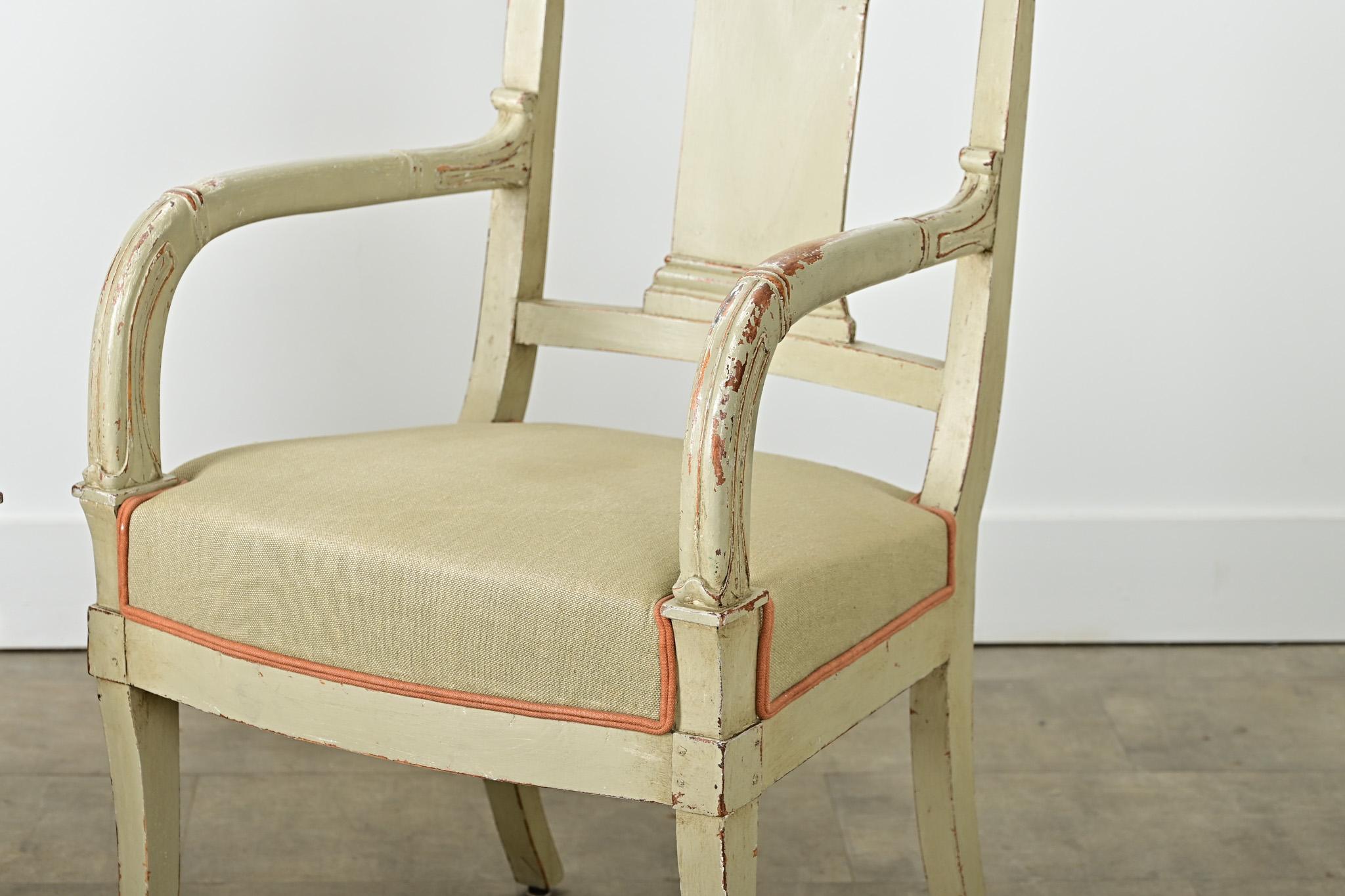 Französisch 19. Jahrhundert Paar Directoire Fauteuils im Angebot 7