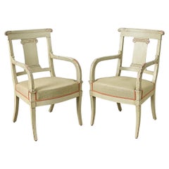 French 19th Century Pair of Directoire Fauteuils