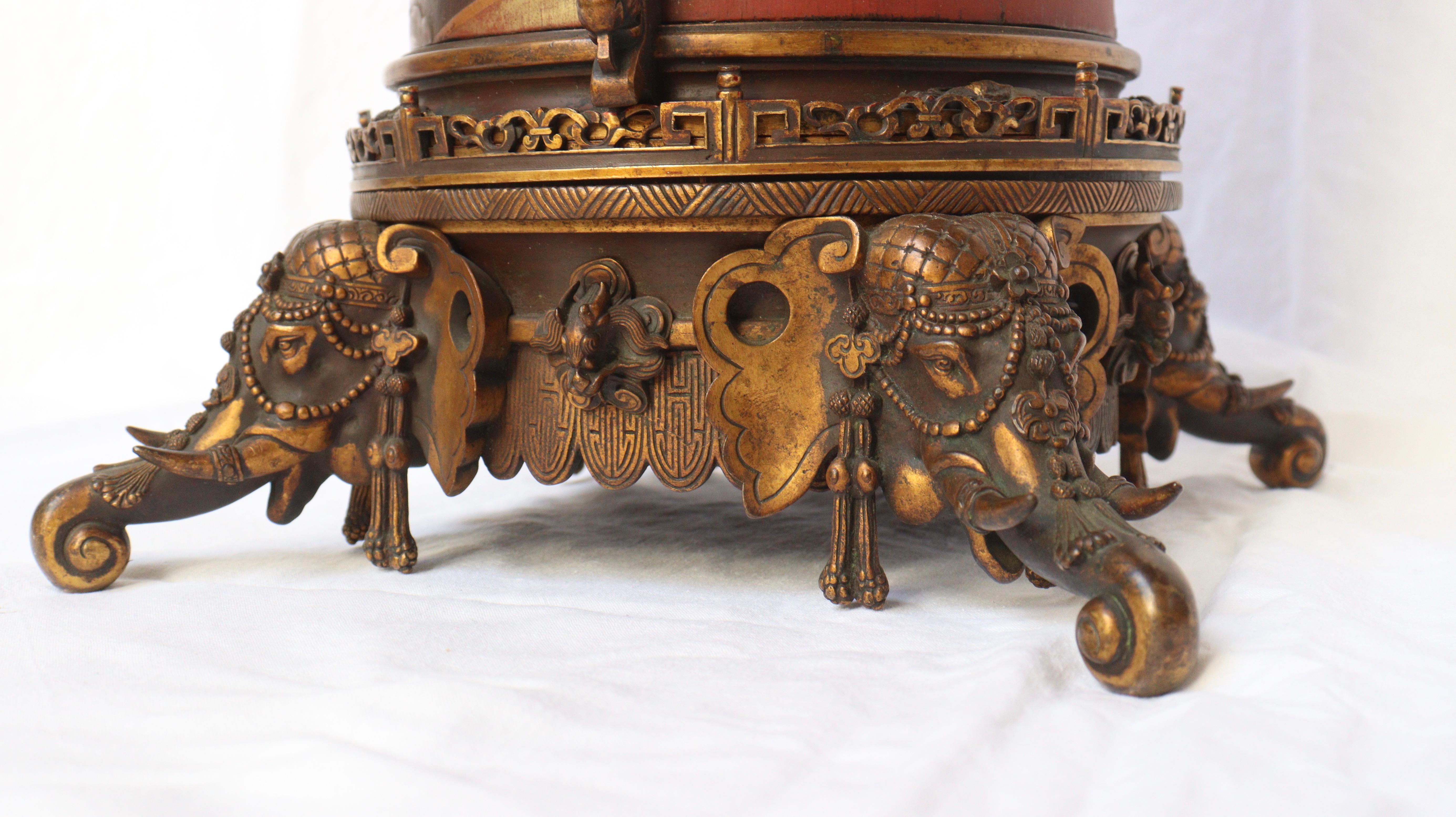French 19th Century Pair of Lacquered Bamboos Japonisme Vases 12