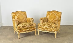 Französisch 19. Jahrhundert Paar von Louis XV Stil Bergeres