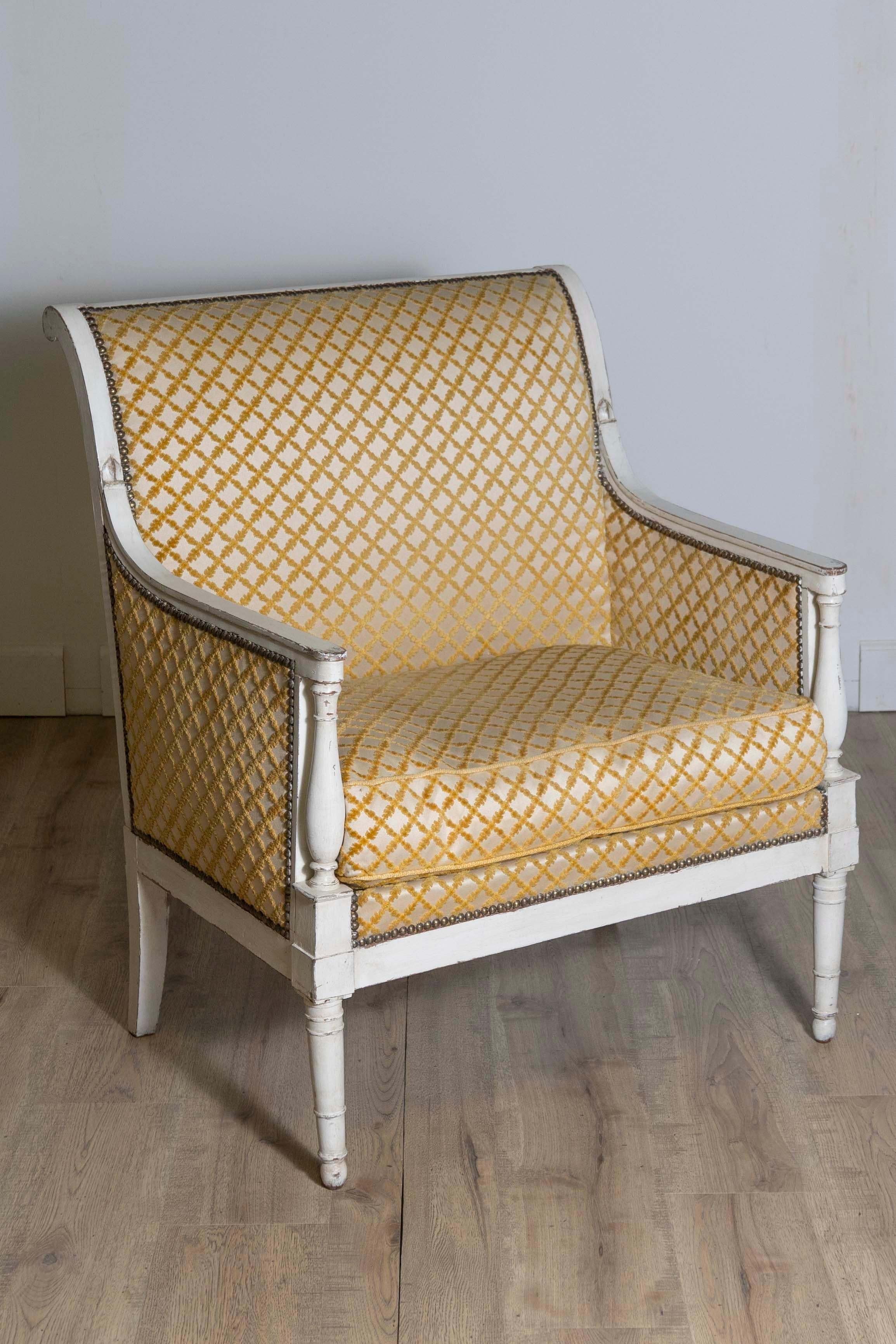 Französisches Paar Marquise-Stühle des 19. Jahrhunderts, um 1890 (Holzarbeit) im Angebot