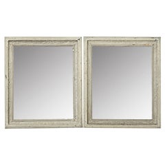 French 19th Century Pair of Painted Mirrors