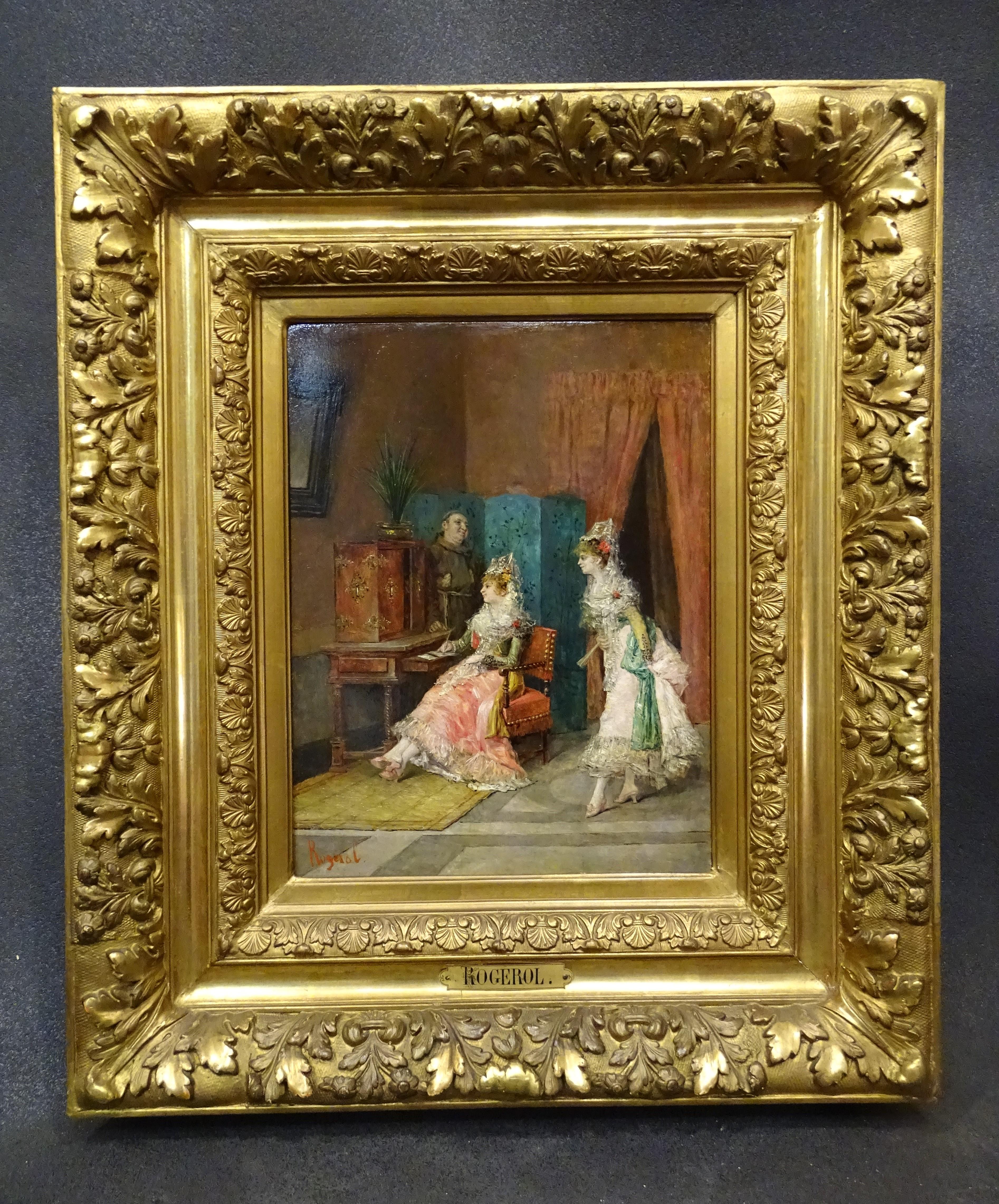 French 19th Century Pair of Paintings, Oil on Canvas 2