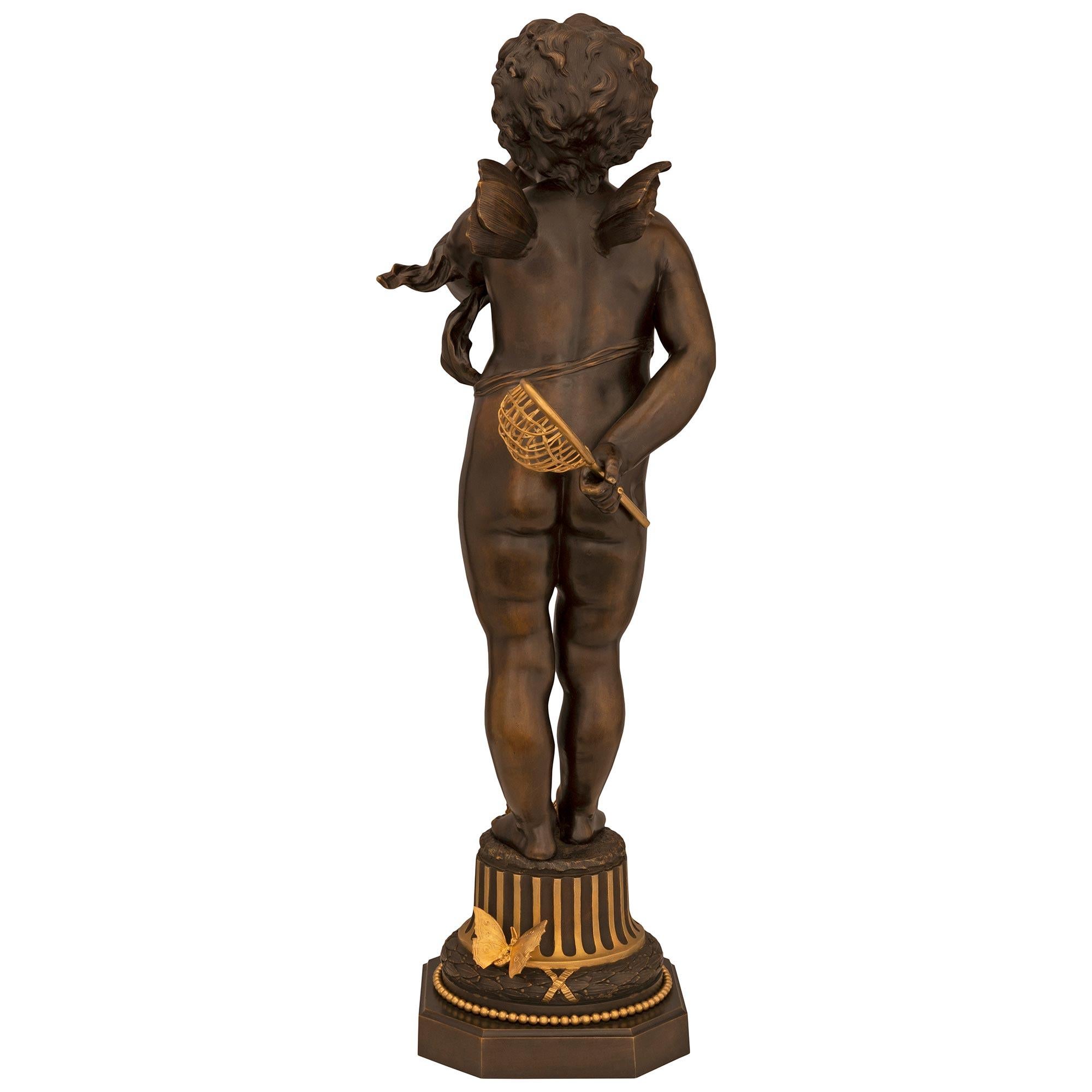 Französische patinierte Bronze des 19. Jahrhunderts, Fervill Suan zugeschrieben im Angebot 7