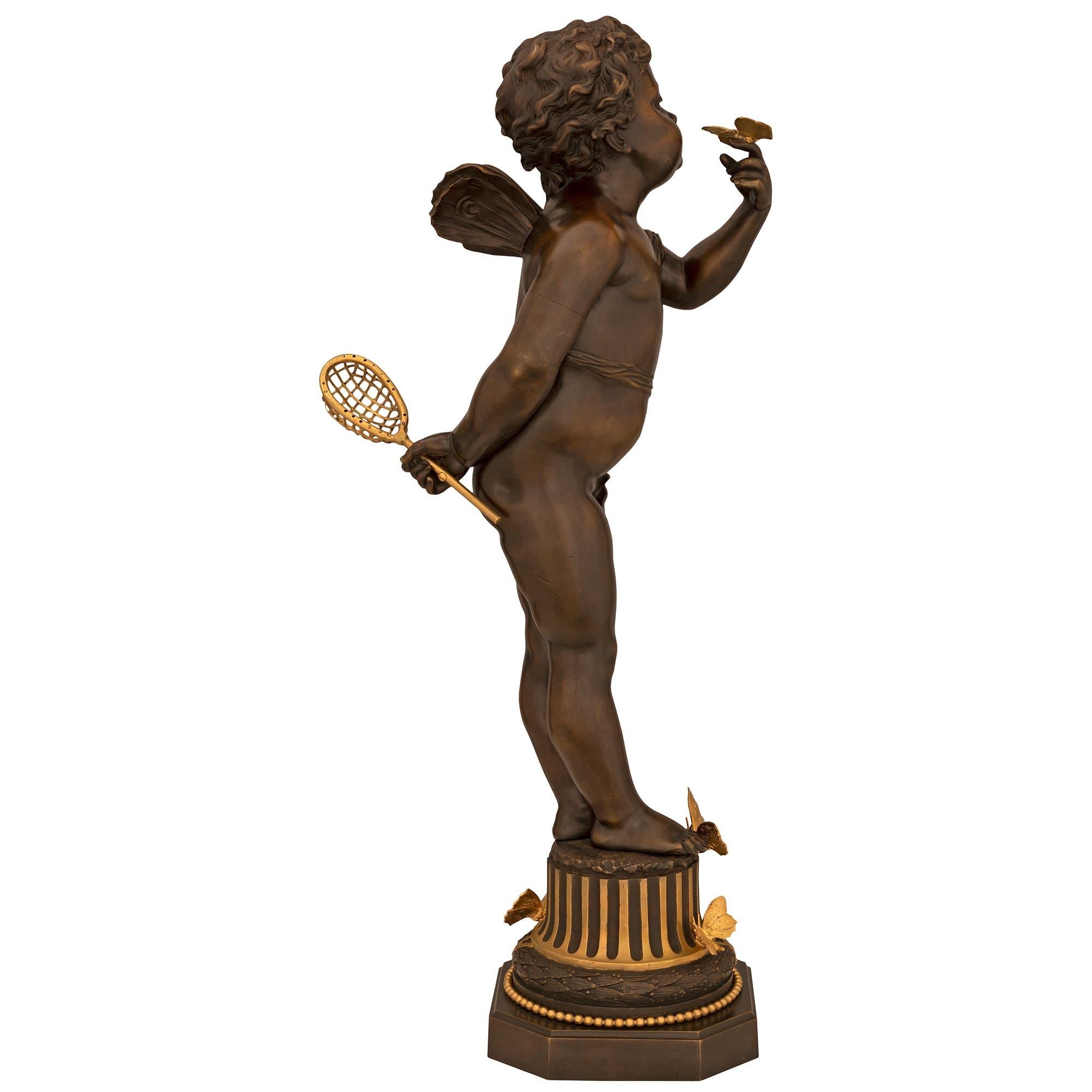 Patiné Bronze patiné français du 19ème siècle attribué à Fervill Suan en vente