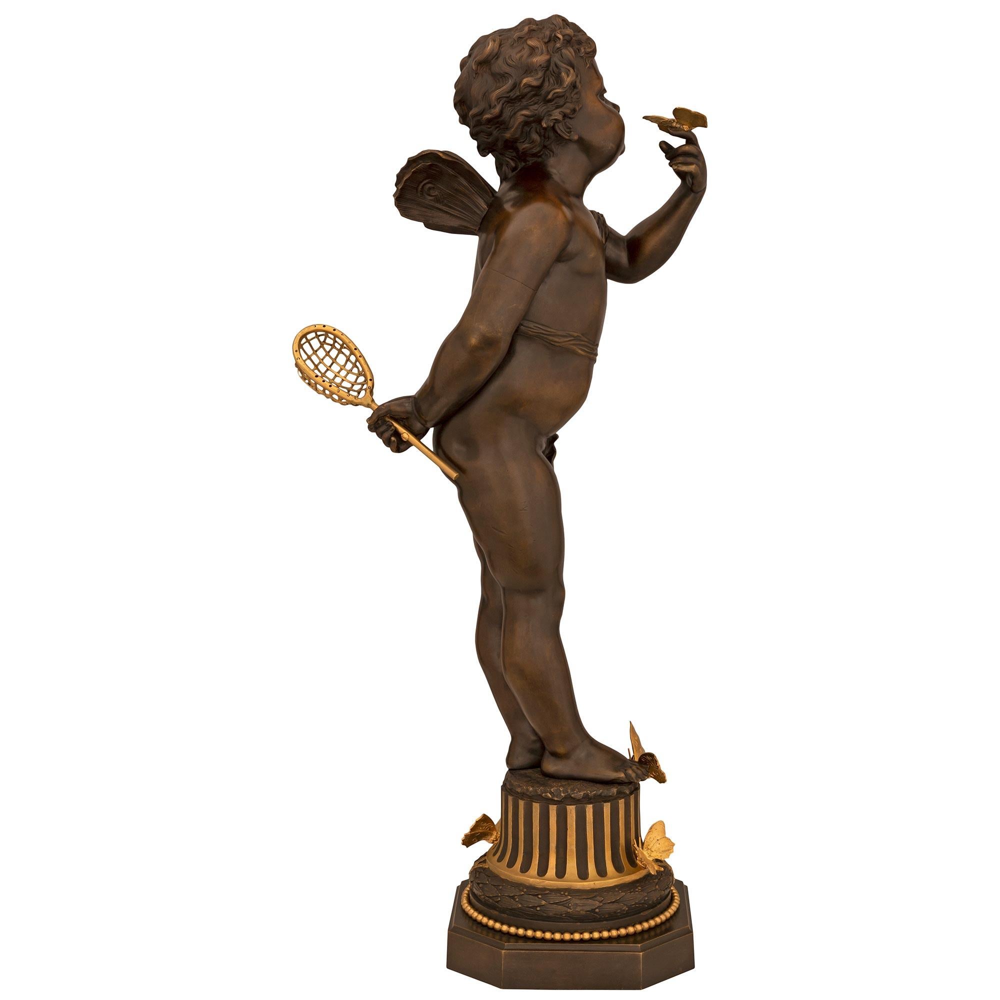 Patinato Bronzo patinato francese del XIX secolo attribuito a Fervill Suan in vendita