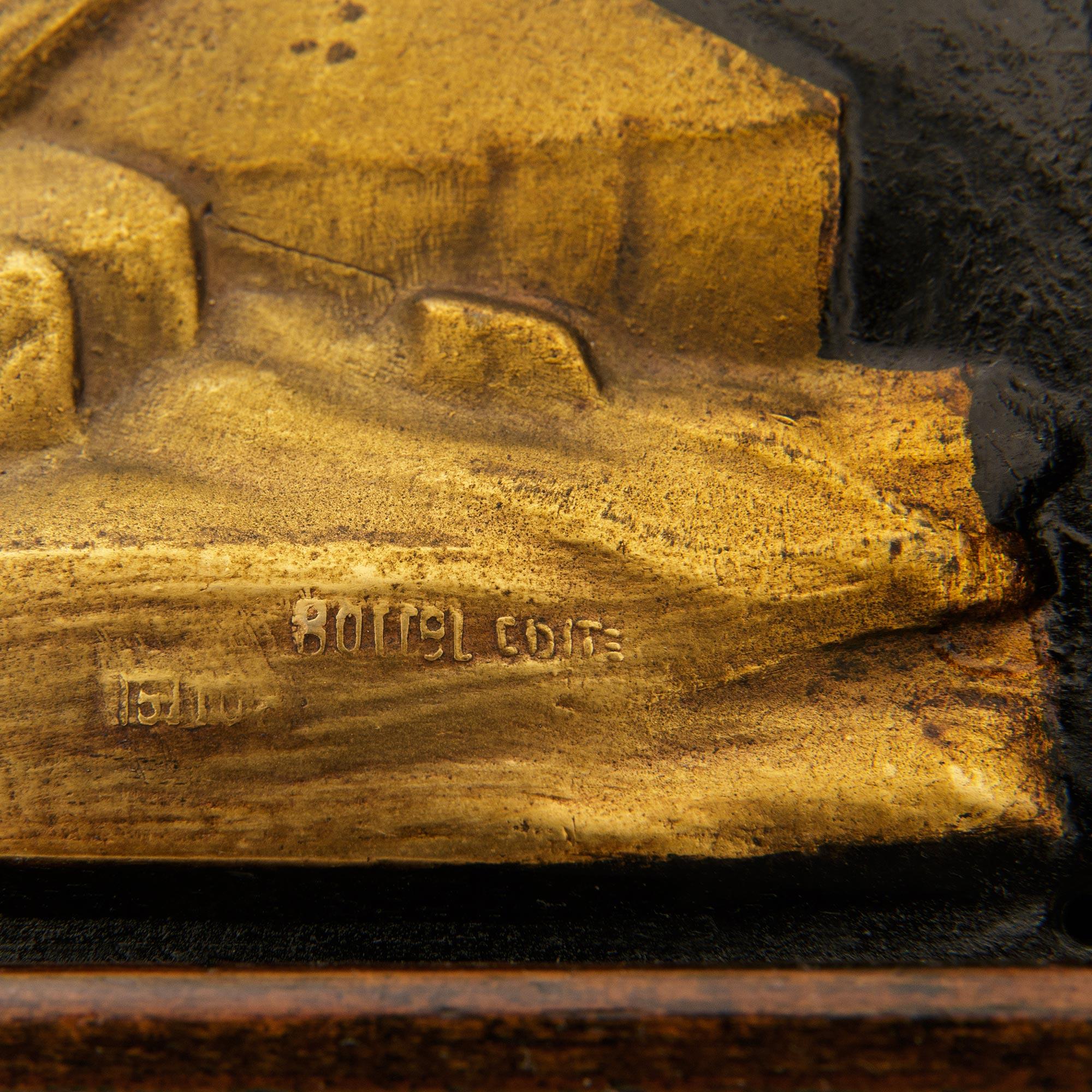 Targa di Napoleone in bronzo patinato, ormolu e Oak, del XIX secolo. in vendita 4