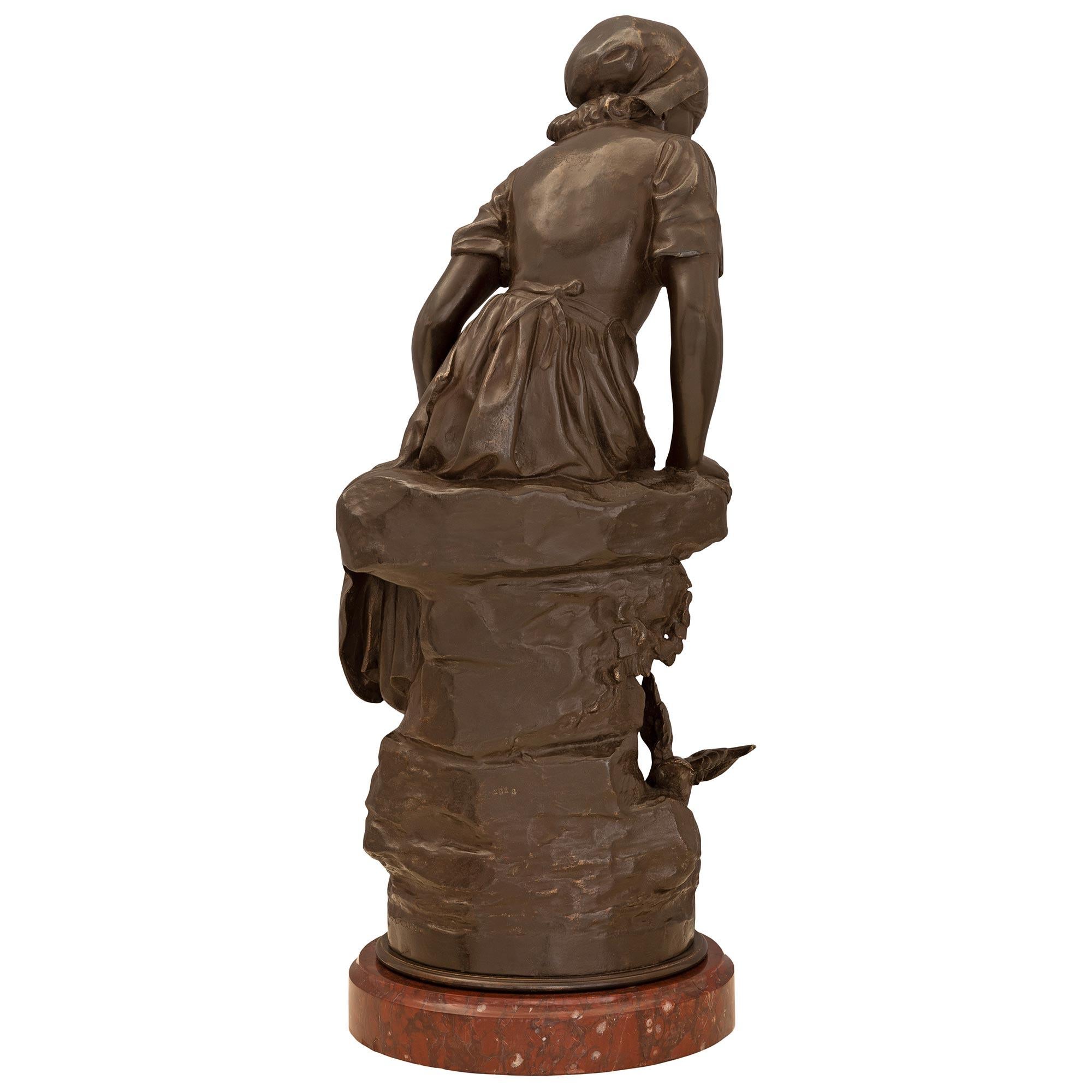Patinierte Bronzestatue aus dem 19. Jahrhundert im Angebot 5