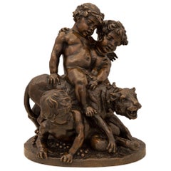 French 19th Century Patinated Bronze Statue