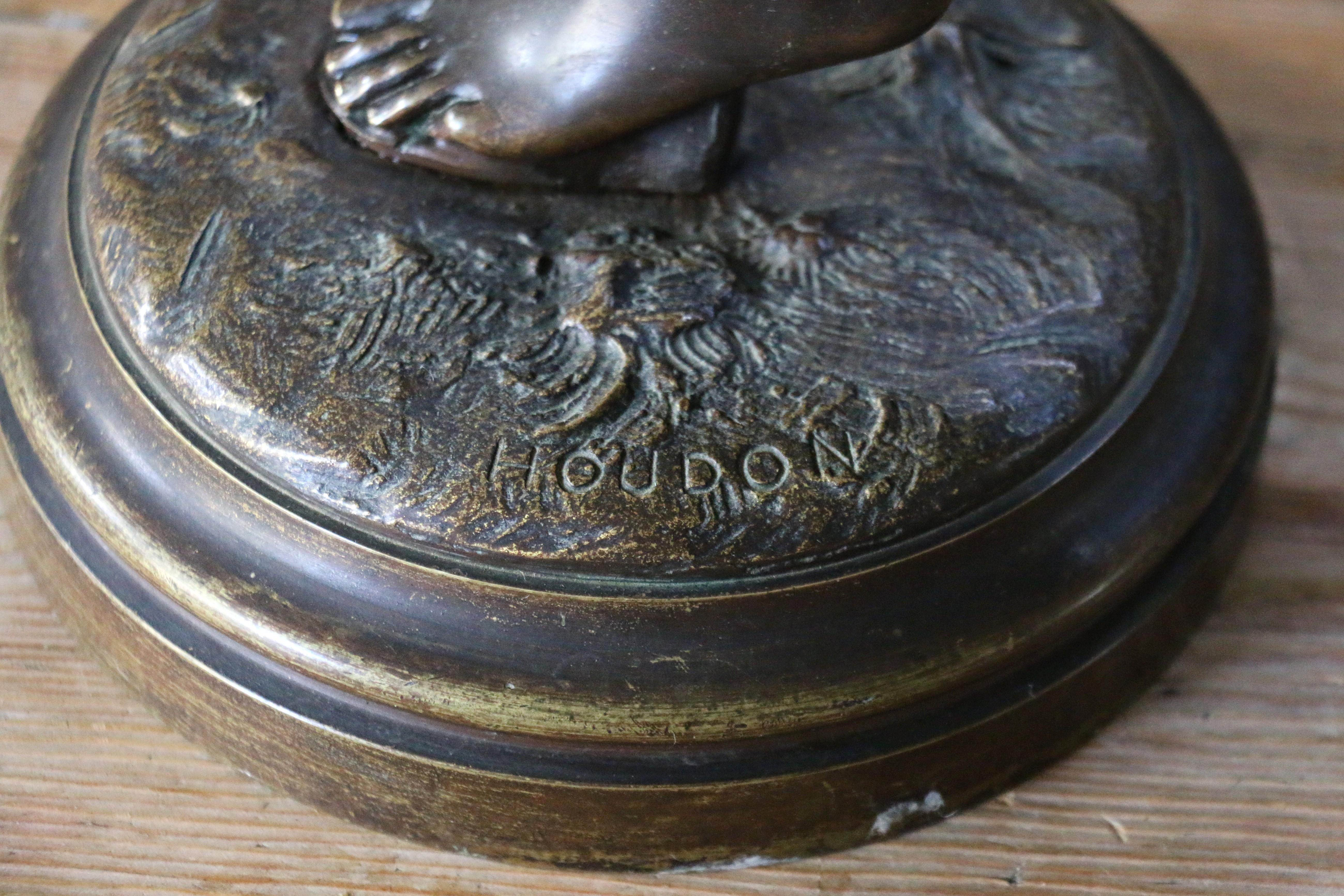 Statua in bronzo patinato francese del XIX secolo di Diana cacciatrice di Jean-Antoin in vendita 14