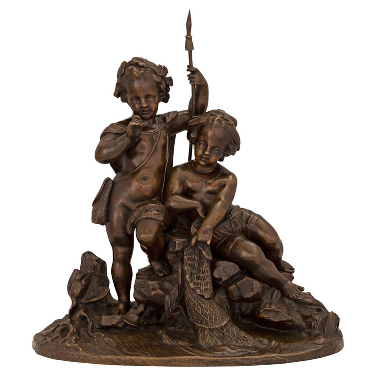 RFGTH Ornaments Statues Bronze Statue Boy fishing Sculpture Antique Artwork  Copper Figurine Statuette : : Home & Kitchen