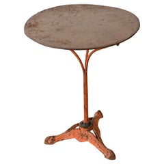 French 19th Century Patinated Iron Bistro Table