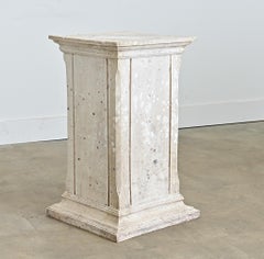 French 19th Century Pedestal with Plaster Finish