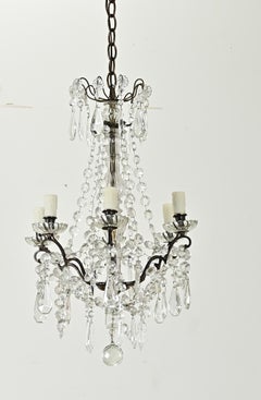 French 19th Century Petite Crystal Chandelier