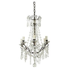 French 19th Century Petite Crystal Chandelier