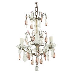 French 19th Century Petite Crystal Chandelier